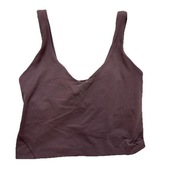 LULULEMON Align Crop tank top light support A/B cup Purple Ash Sz4 Read Nulu - Picture 1 of 6